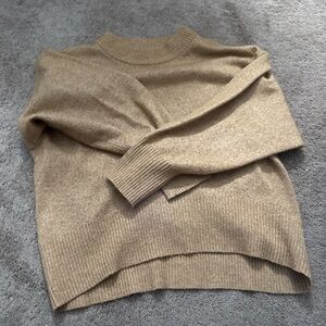 a new day Women's Tan Crew Neck Sweater